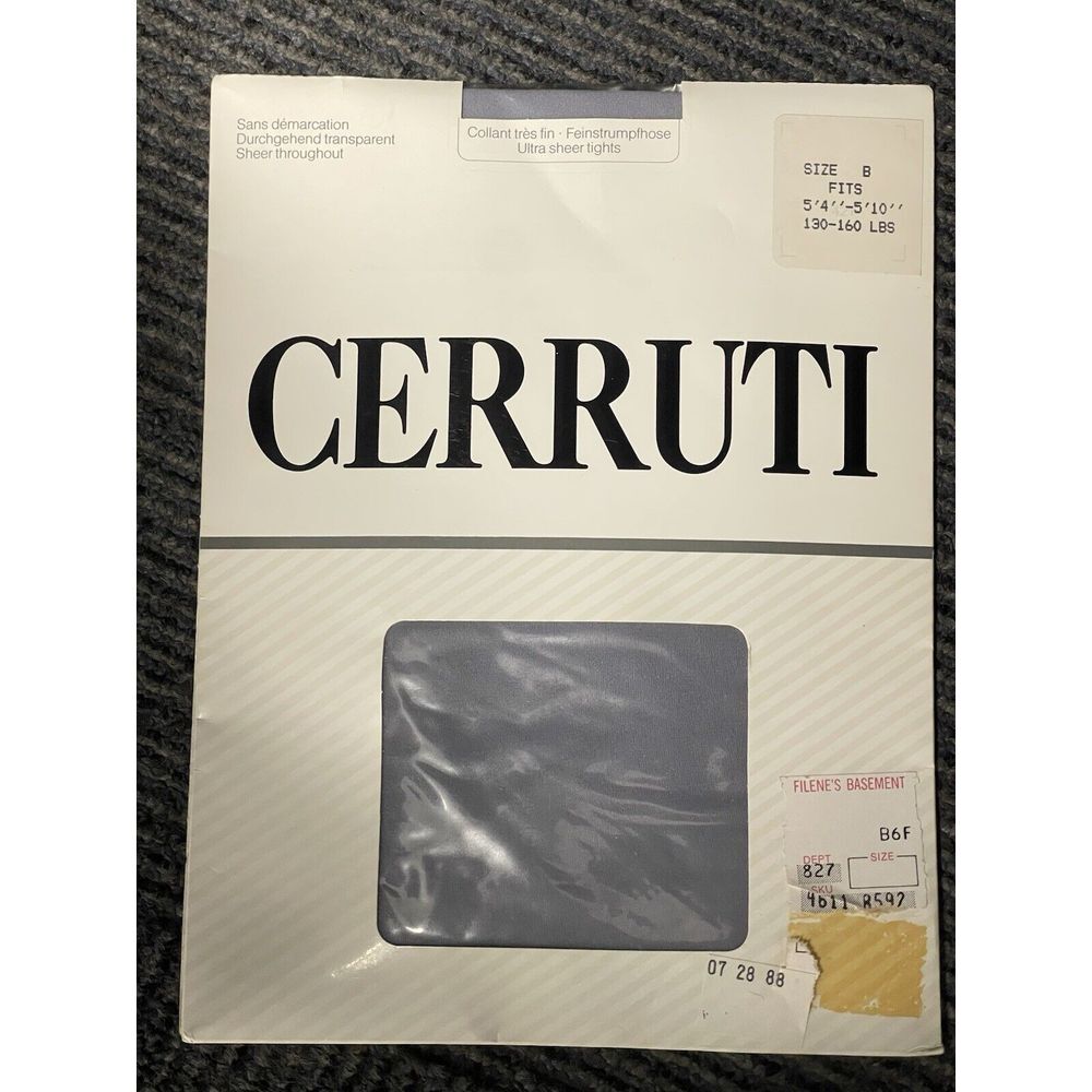Cerrito 1881 Silber Fits 5' 4" - 5'10" Size‎ B Ultra Sheer Tights
